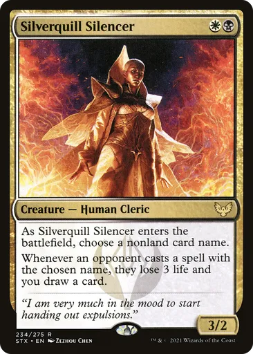silverquill cards mtg The Silverquill Commander deck was a major design project Sheldon got to work on, and Inkshield was a card Sheldon created. In an email to me, he said that it had "become