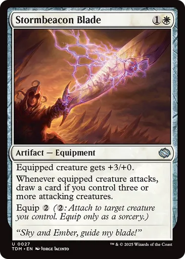Stormbeacon Blade - Tarkir: Dragonstorm - MTG - Untapped.gg Stormbeacon Blade - Tarkir: Dragonstorm - MTG - Untapped.gg