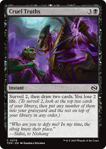 Cruel Truths - Tarkir: Dragonstorm - MTG - Untapped.gg
