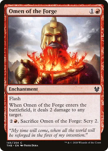 Omen of the Forge - Theros Beyond Death - MTG - Untapped.gg Omen of the Forge - Theros Beyond Death - MTG - Untapped.gg