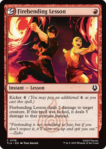 Firebending Lesson - Avatar: The Last Airbender - MTG - Untapped.gg
