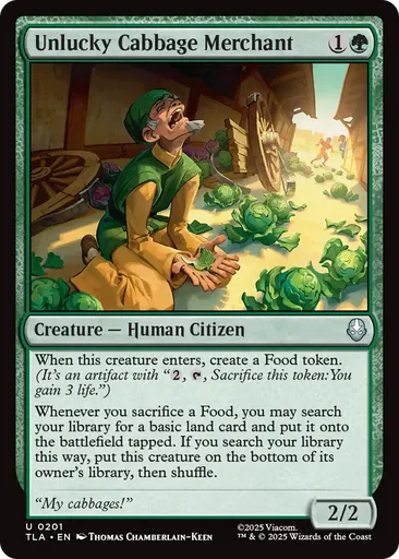 Unlucky Cabbage Merchant - Avatar: The Last Airbender - MTG - Untapped.gg