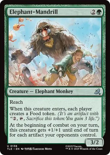 mtg monkey and ape cards Kibo, Uktabi Prince Commander Deck Tribal Magic EDH Pre-Built Alt Mint / near mint condition trading card Elephant-Mandrill - Avatar: The Last