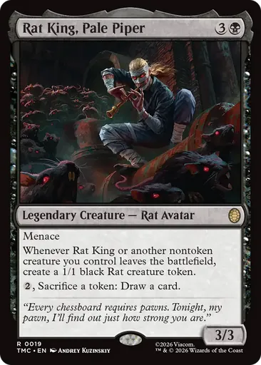 Rat King, Pale Piper - Teenage Mutant Ninja Turtles Eternal - MTG - Untapped.gg Rat King, Pale Piper - Teenage Mutant Ninja Turtles Eternal - MTG - Untapped.gg
