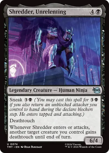 Shredder, Unrelenting - Teenage Mutant Ninja Turtles - MTG - Untapped.gg
