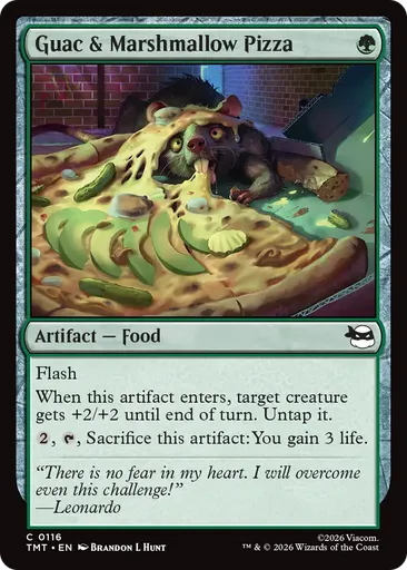 ワカモレとマシュマロのピザ - Teenage Mutant Ninja Turtles - MTG