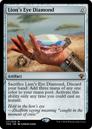 ライオンの瞳ダイアモンド EN NM Lion´s Eye Diamond(ライオンの瞳のダイアモンド)英語版 MTG