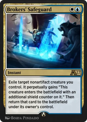 brokers cards mtg Magic The Gathering - Streets of New Capenna - Charm put a +1/+1 counter on each creature you control and a loyalty counter on each planeswalker you control Brokers Charm - Streets of