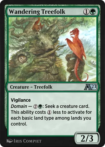 Wandering Treefolk - Alchemy: Dominaria United - MTG - Untapped.gg
