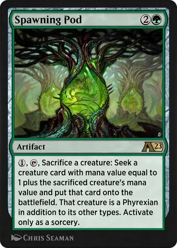 mtg seek a card Spawning Pod - Alchemy: Phyrexia: All Will Be One - Mint / near mint condition trading card Waldo, Hide & Seek King,