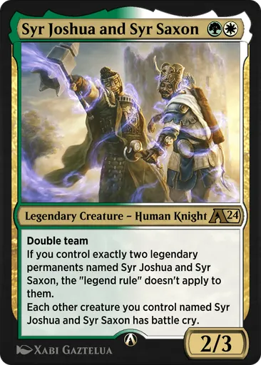 Syr Joshua and Syr Saxon - Alchemy: Wilds of Eldraine - MTG - Untapped.gg