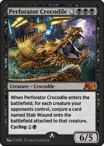 crocodile mtg cards Adorned Crocodile [69] [Tarkir: Dragonstorm] [Foil]  Face to Face Games