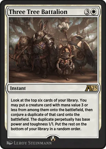 Three Tree Battalion - Alchemy: Bloomburrow - MTG - Untapped.gg