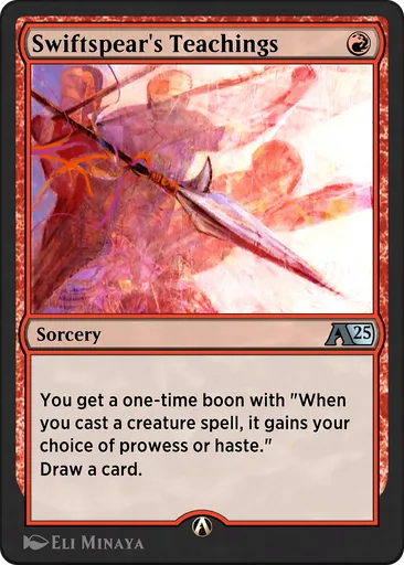 速(そく)槍(そう)の教(おし)え - Alchemy: Tarkir - MTG - Untapped.gg