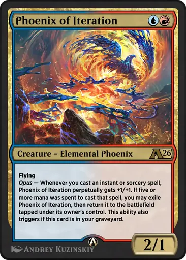 Phoenix of Iteration - Alchemy: Secrets of Strixhaven - MTG - Untapped.gg