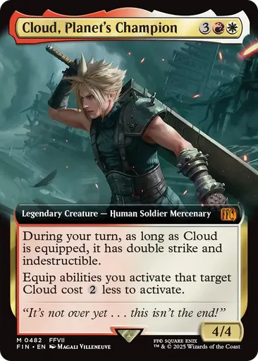 Cloud, Planet's Champion - Final Fantasy - MTG Spoilers