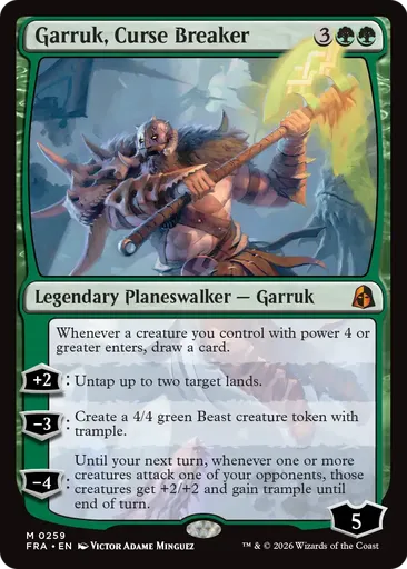 garruk mtg cards In Garruk's Wake [Commander 2016]  Board Wipe Put a 3/3 green Beast creature token onto the battlefield Magic: The Gathering Garruk, Savage