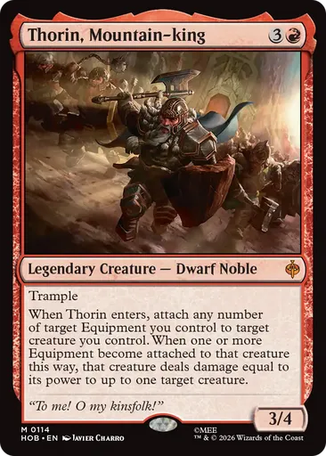 Thorin, Mountain-king - The Hobbit - MTG Spoilers - Untapped.gg
