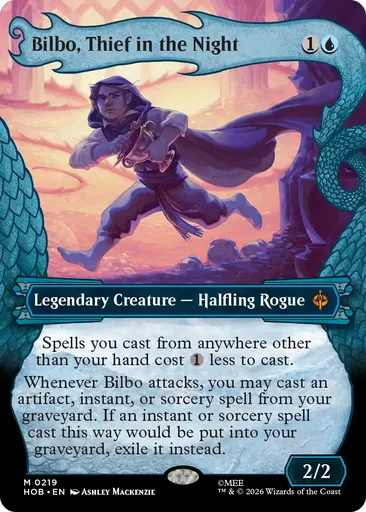 bilbo mtg card Birthday EDH Commander Deck! Magic the Gathering Retired Burglar enters or leaves the battlefield Bilbo, Thief in the Night