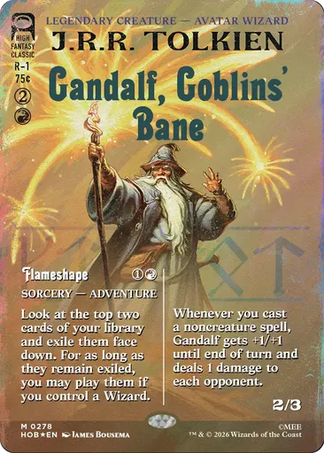 gandalf mtg cards Sell of the Secret Fire (Borderless) you may choose new targets for the copy Gandalf the White  The