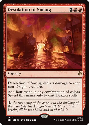 mtg card spoilers Desolation of Smaug - The Hobbit - Magic: The Gathering