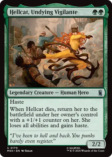 Hellcat, Undying Vigilante - Marvel Super Heroes - MTGスポイラー