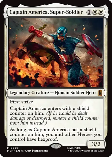 Captain America, Super-Soldier - Marvel Super Heroes - MTG