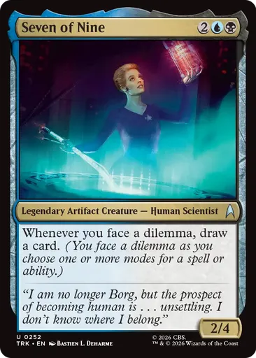 star trek mtg cards Captain James T. Kirk - - Spoilers Seven of Nine - Star